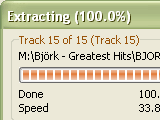 Easy CD-DA Extractor: Rippaus valmis